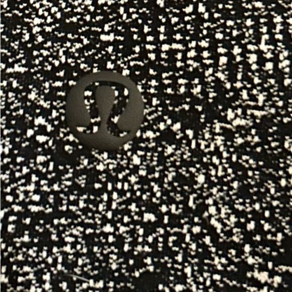 Lululemon Black White Print On The Fly Pant Drawstring Waist Jacquard Size 4 - Picture 6 of 15